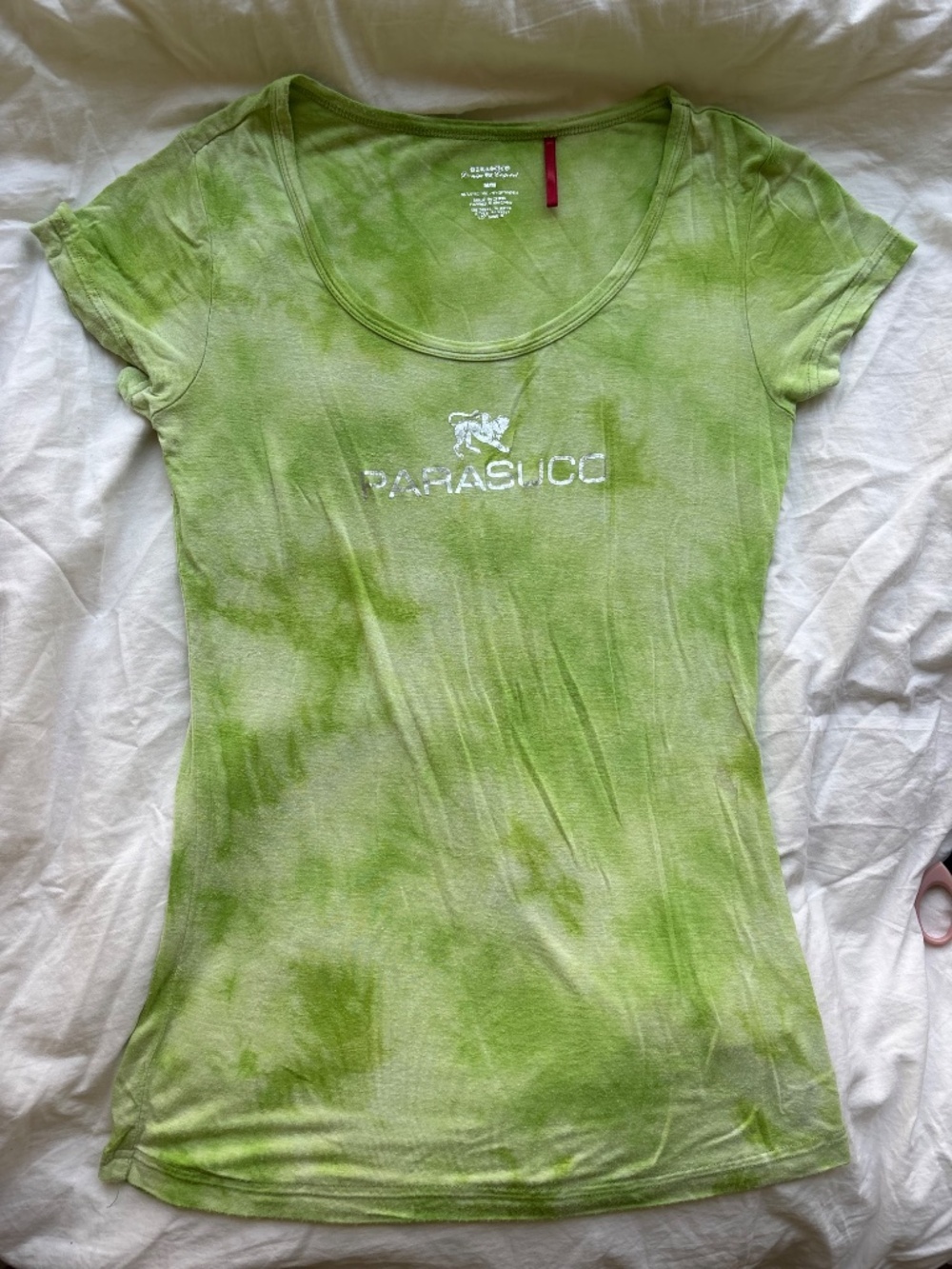 Parasuco Green Tie-Dye Logo Tee Medium